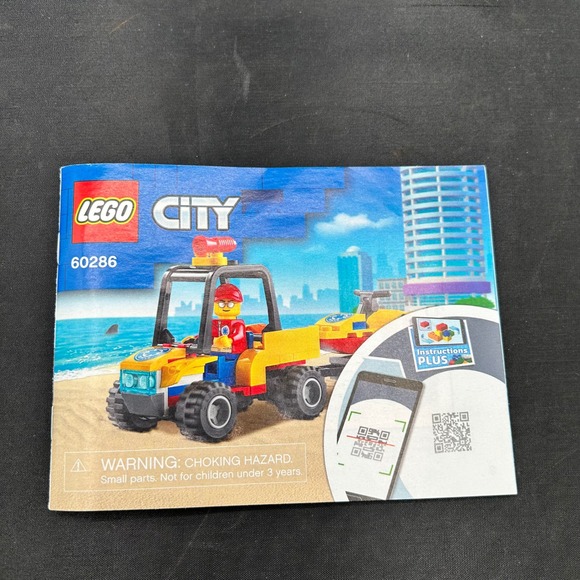 LEGO City Instructions 60286 Beach Rescue‎ ATV Booklet Manual Guide Only - Picture 1 of 3